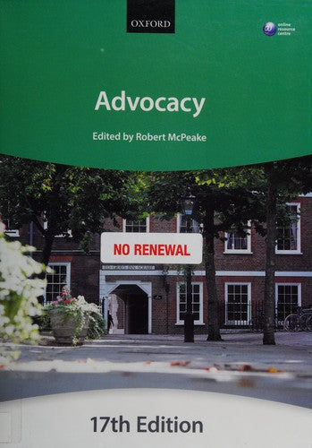 Advocacy (Bar Manuals)