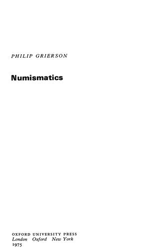 Numismatics (Opus Books)