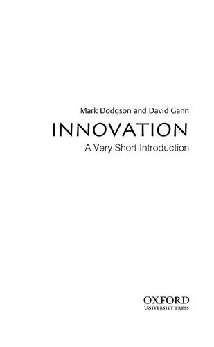 Innovation: A Very Short Introduction