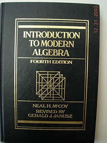Introduction to Modern Algebra