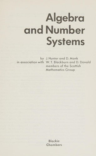 Sixth Form Modern Mathematics: Algebra and Number Systems