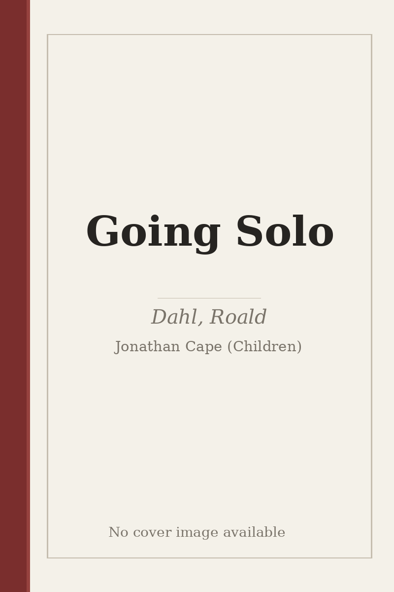 Going Solo - no cover image available