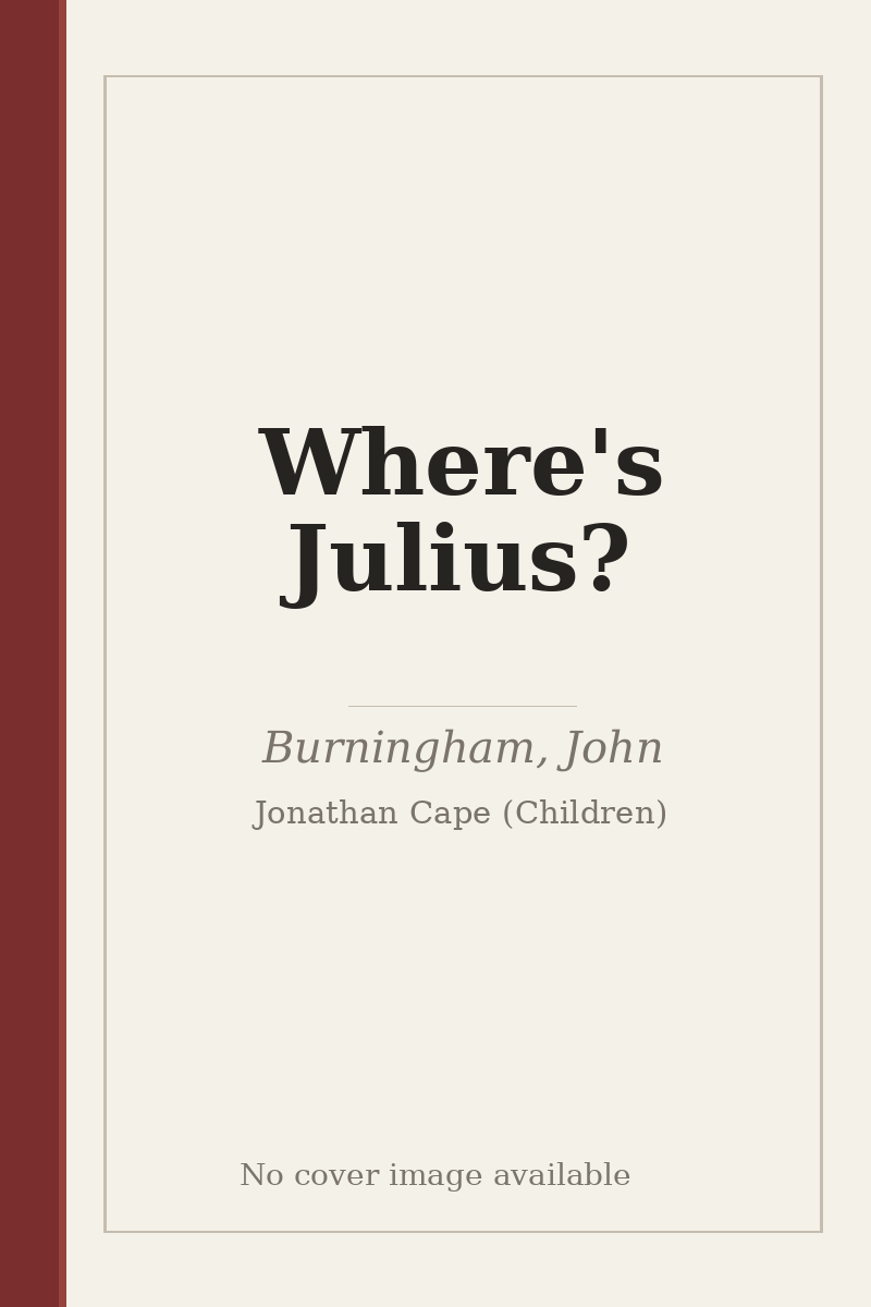 Where's Julius? - no cover image available