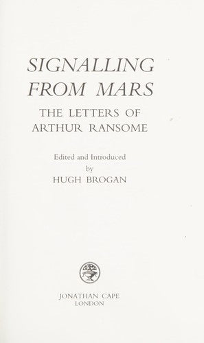 Signalling From Mars