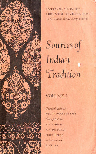 SOURCES OF INDIAN TRADITION - VOL 1