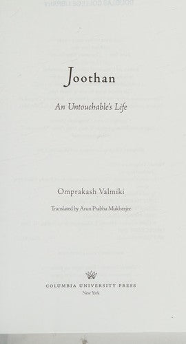 Joothan A Dalits Life: An Untouchable's Life