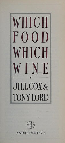 Which Food, Which Wine