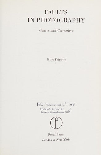 Faults in Photography