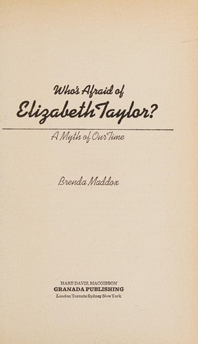 Who's Afraid of Elizabeth Taylor?