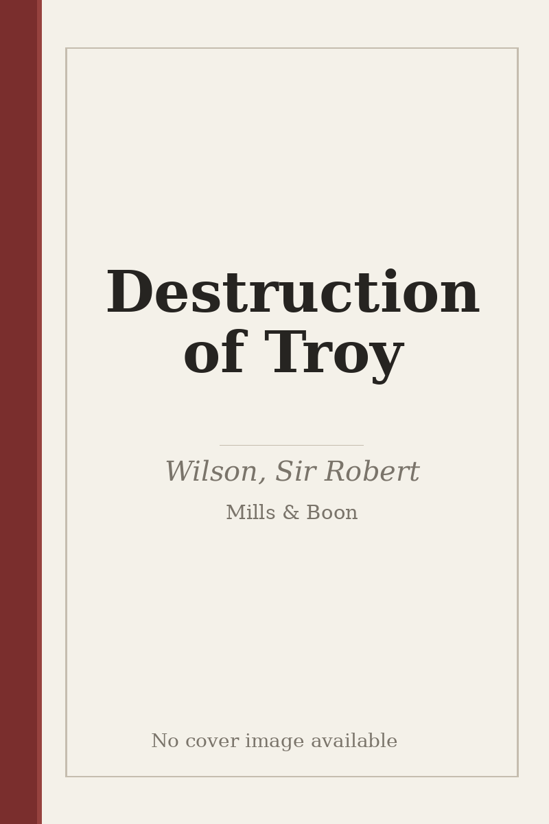 Destruction of Troy - no cover image available