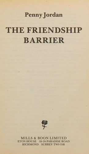 The Friendship Barrier