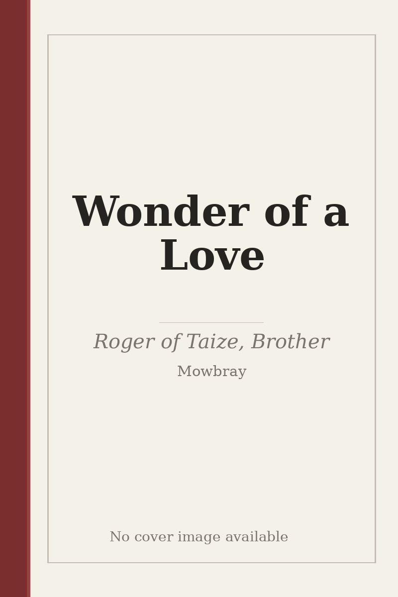 Wonder of a Love - no cover image available
