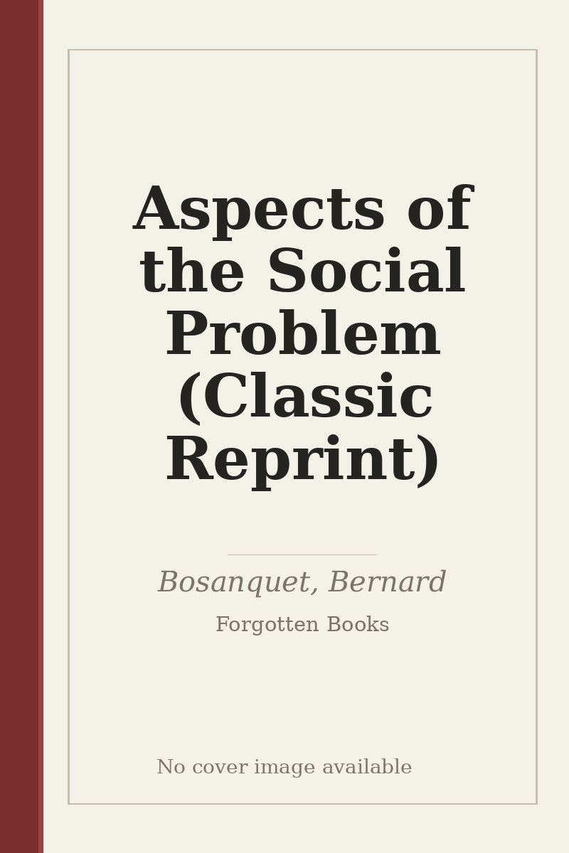 Aspects of the Social Problem (Classic Reprint) - no cover image available