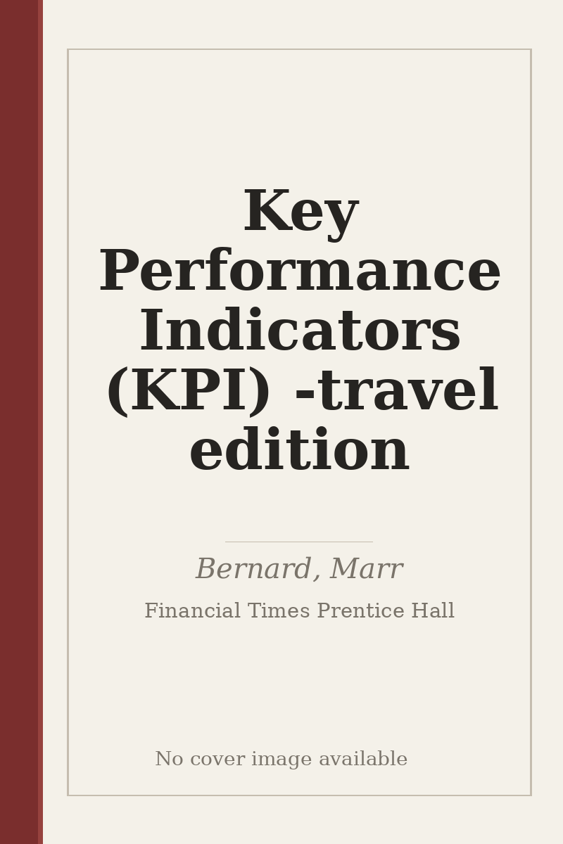 Key Performance Indicators (KPI) - travel edition - no cover image available