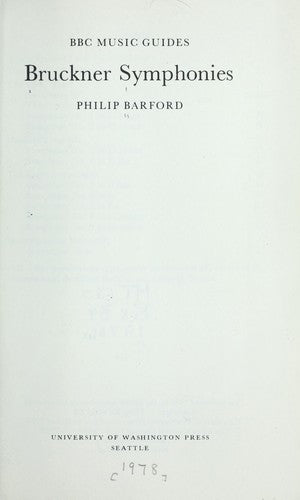 Bruckner Symphonies