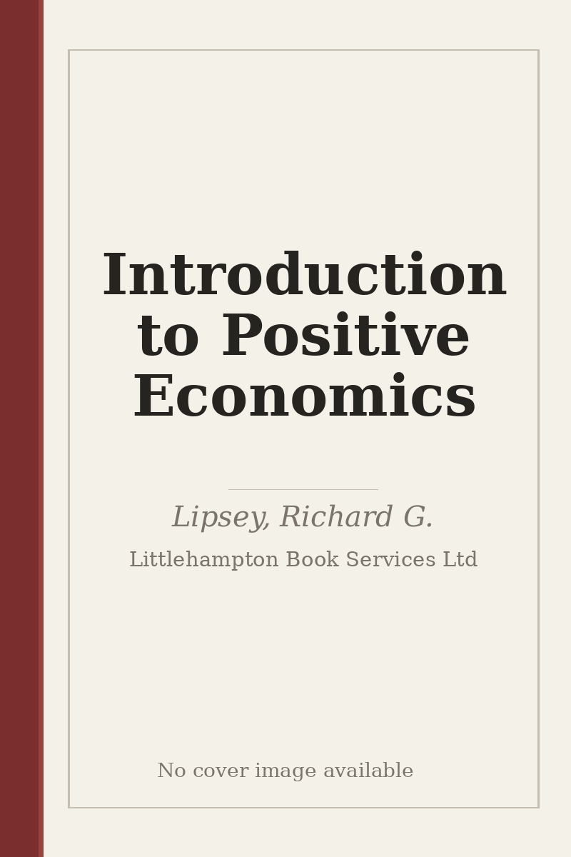 Introduction to Positive Economics - no cover image available