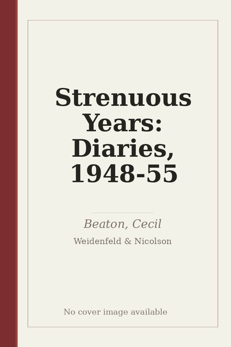 Strenuous Years: Diaries, 1948-55 - no cover image available