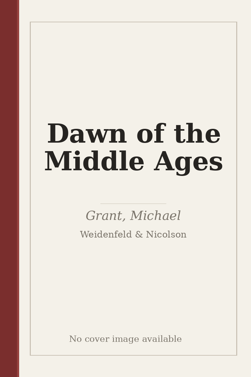 Dawn of the Middle Ages - no cover image available