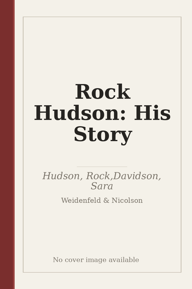 Rock Hudson: His Story - no cover image available