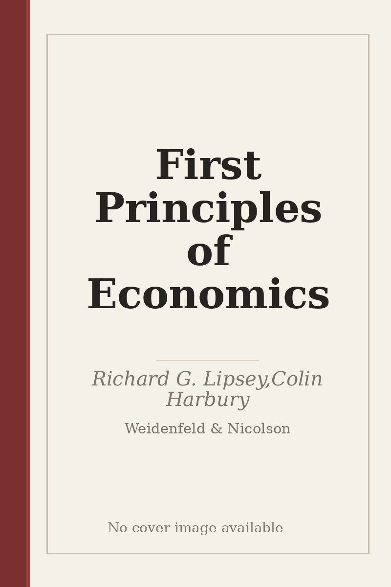 First Principles of Economics - no cover image available