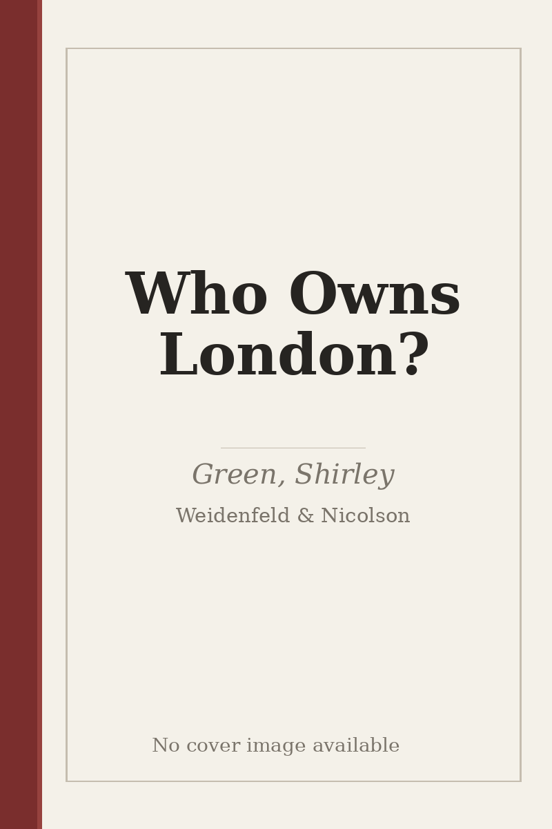 Who Owns London? - no cover image available