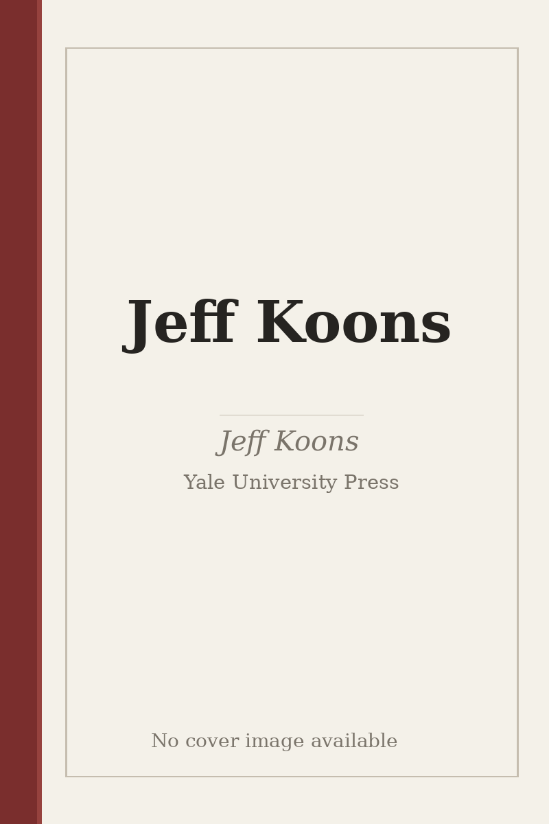 Jeff Koons - no cover image available