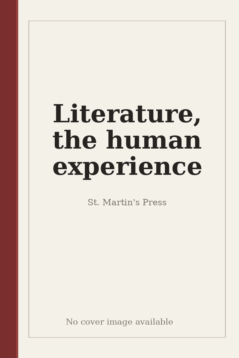 Literature, the human experience - no cover image available