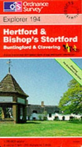 Hertford and Bishop's Stortford: Sheet 194 (Explorer Maps)
