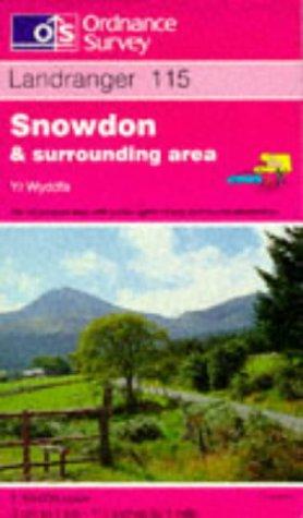 Snowdon and Surrounding Area: Sheet 115 (Landranger Maps)