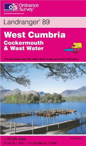 Landranger Map 89 West Cumbria, Cockermouth and Wast Water
