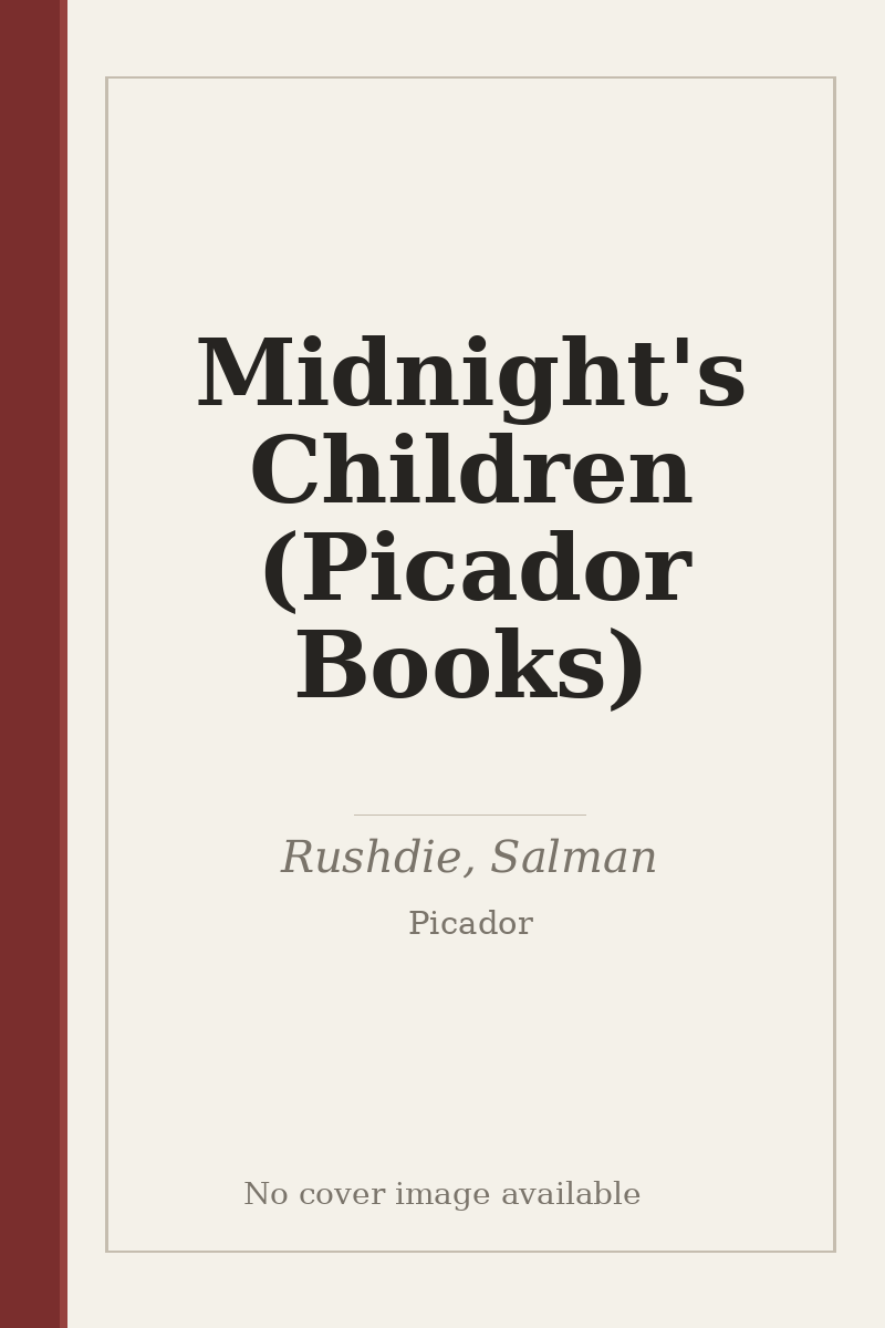 Midnight's Children (Picador Books) - no cover image available