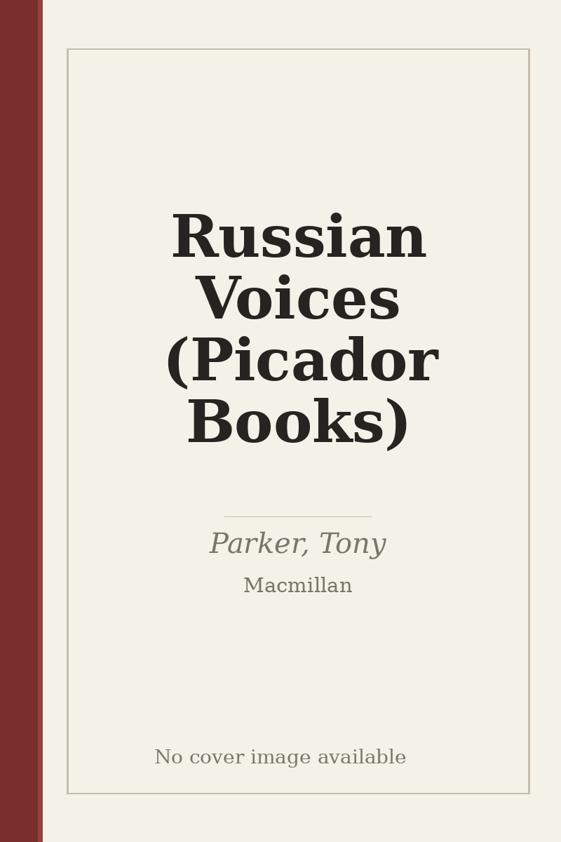 Russian Voices (Picador Books) - no cover image available