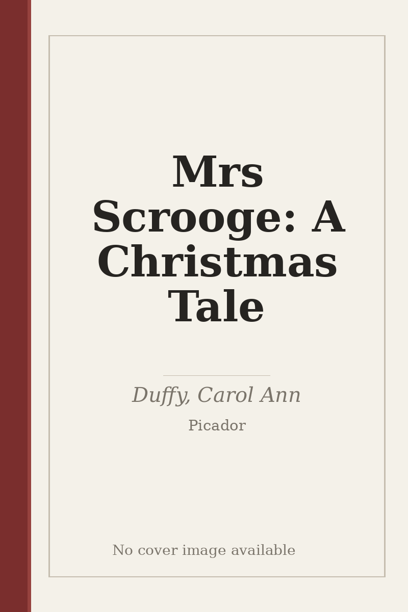 Mrs Scrooge: A Christmas Tale - no cover image available