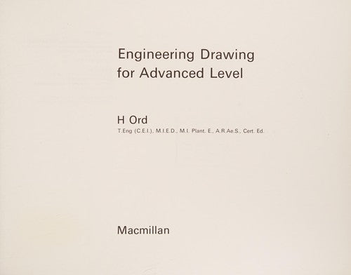 Engineering Drawing for Advanced Level