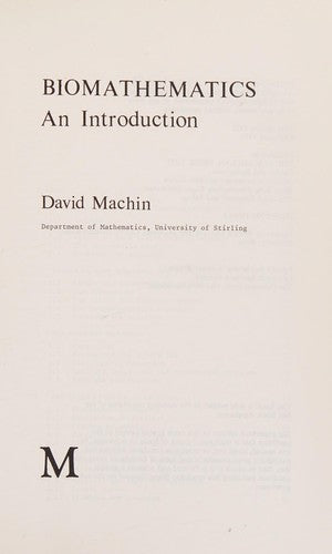 Biomathematics: An Introduction
