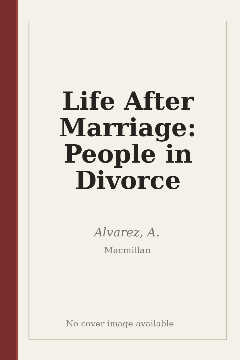 Life After Marriage: People in Divorce - no cover image available