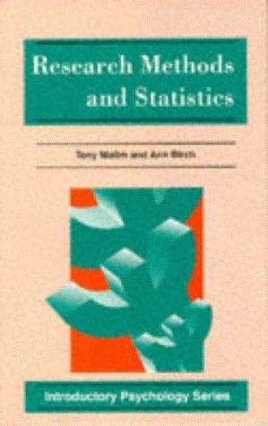 Research Methods and Statistics (Introductory Psychology Series)