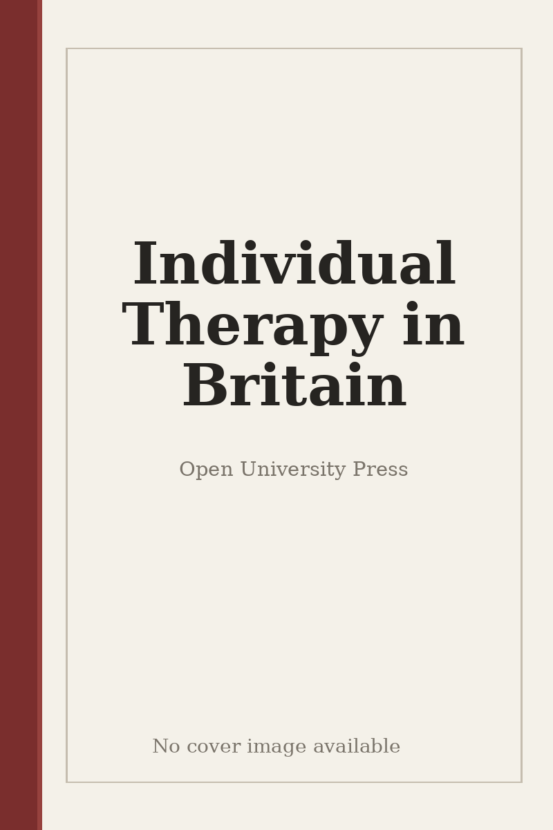 Individual Therapy in Britain - no cover image available