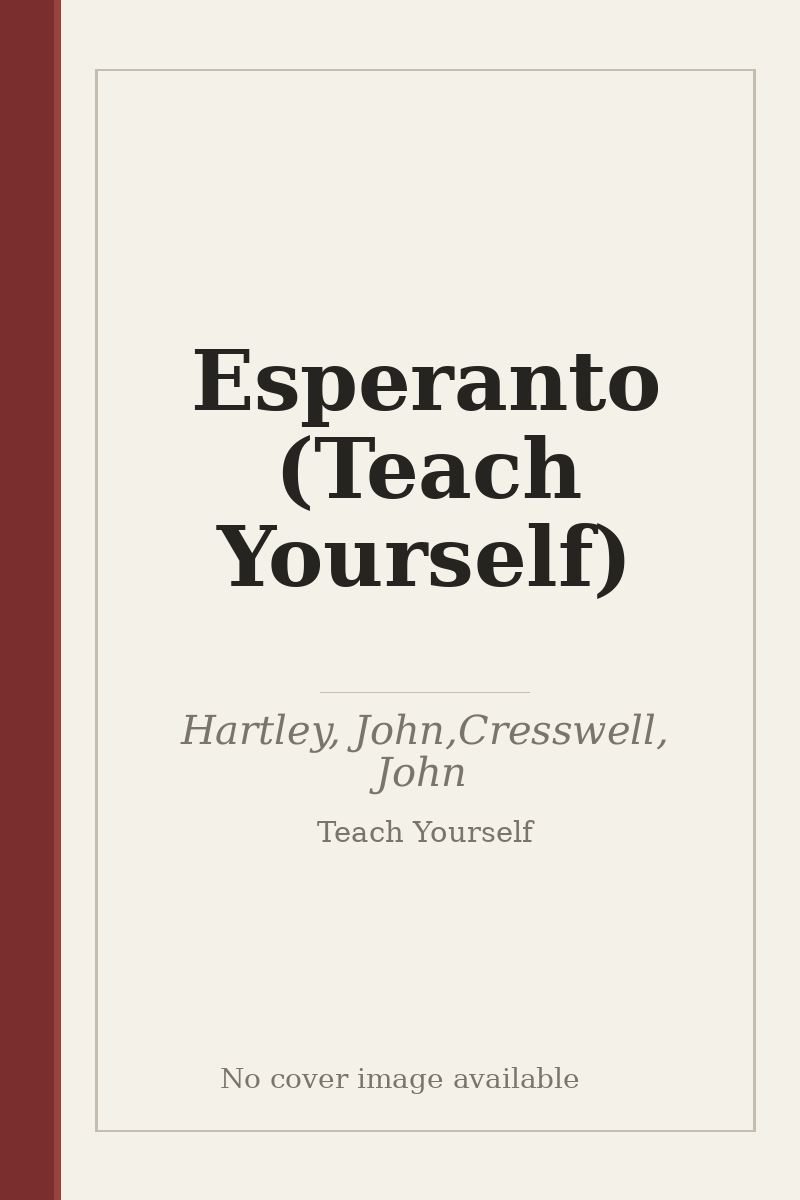 Esperanto (Teach Yourself) - no cover image available