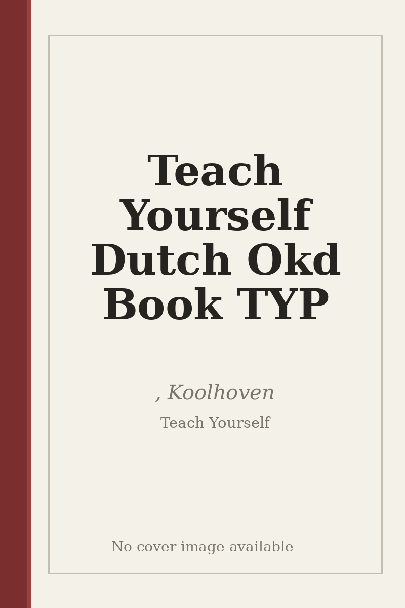 Teach Yourself Dutch Okd Book TYP - no cover image available