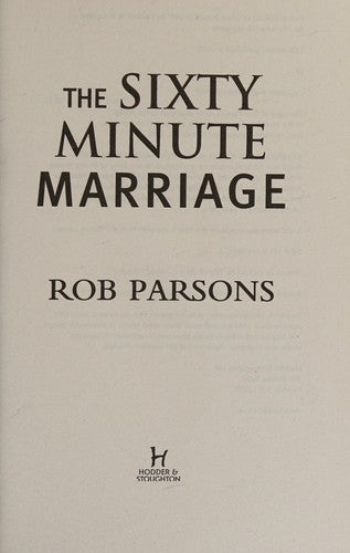The Sixty Minute Marriage