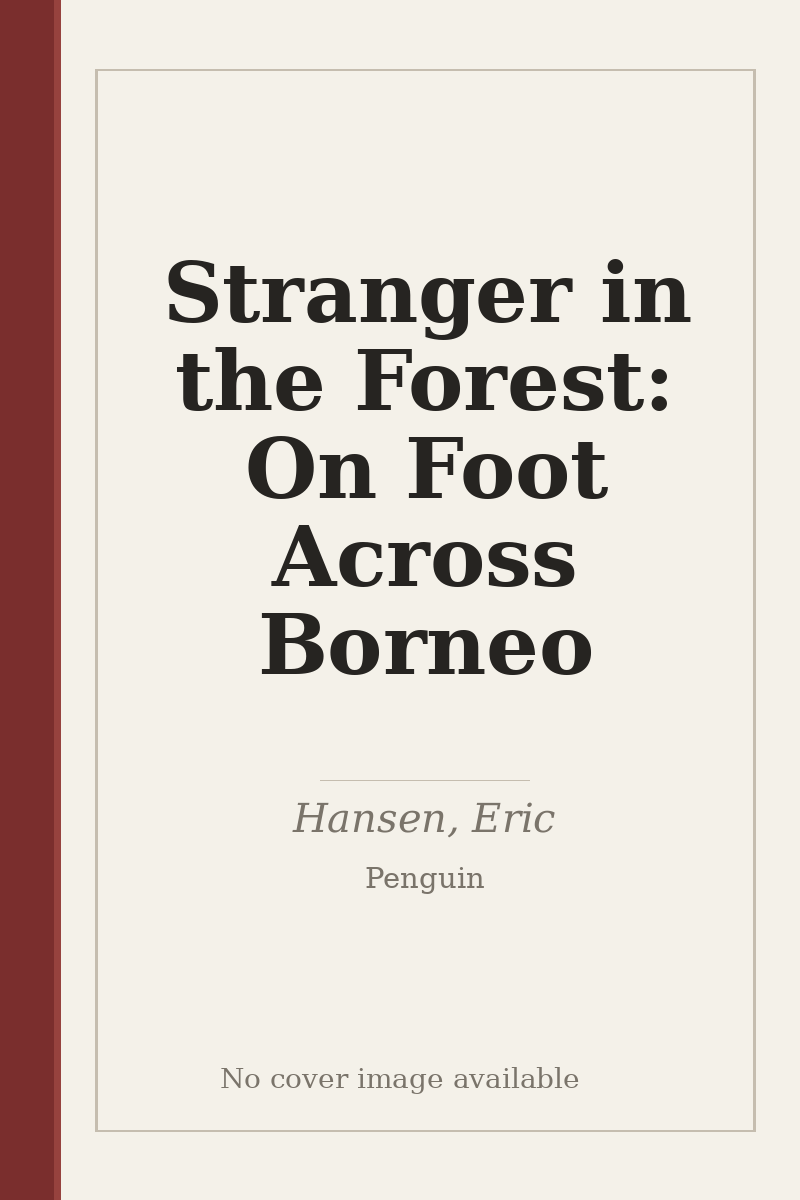 Stranger in the Forest: On Foot Across Borneo - no cover image available