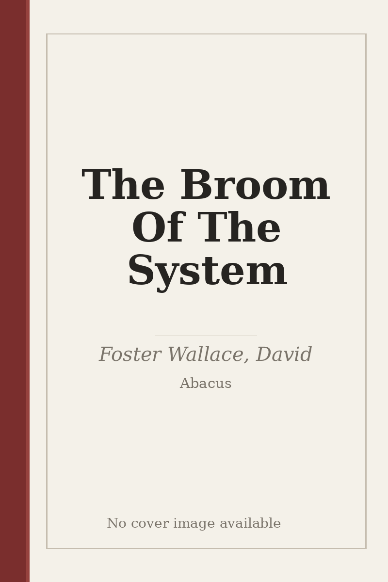 The Broom Of The System - no cover image available