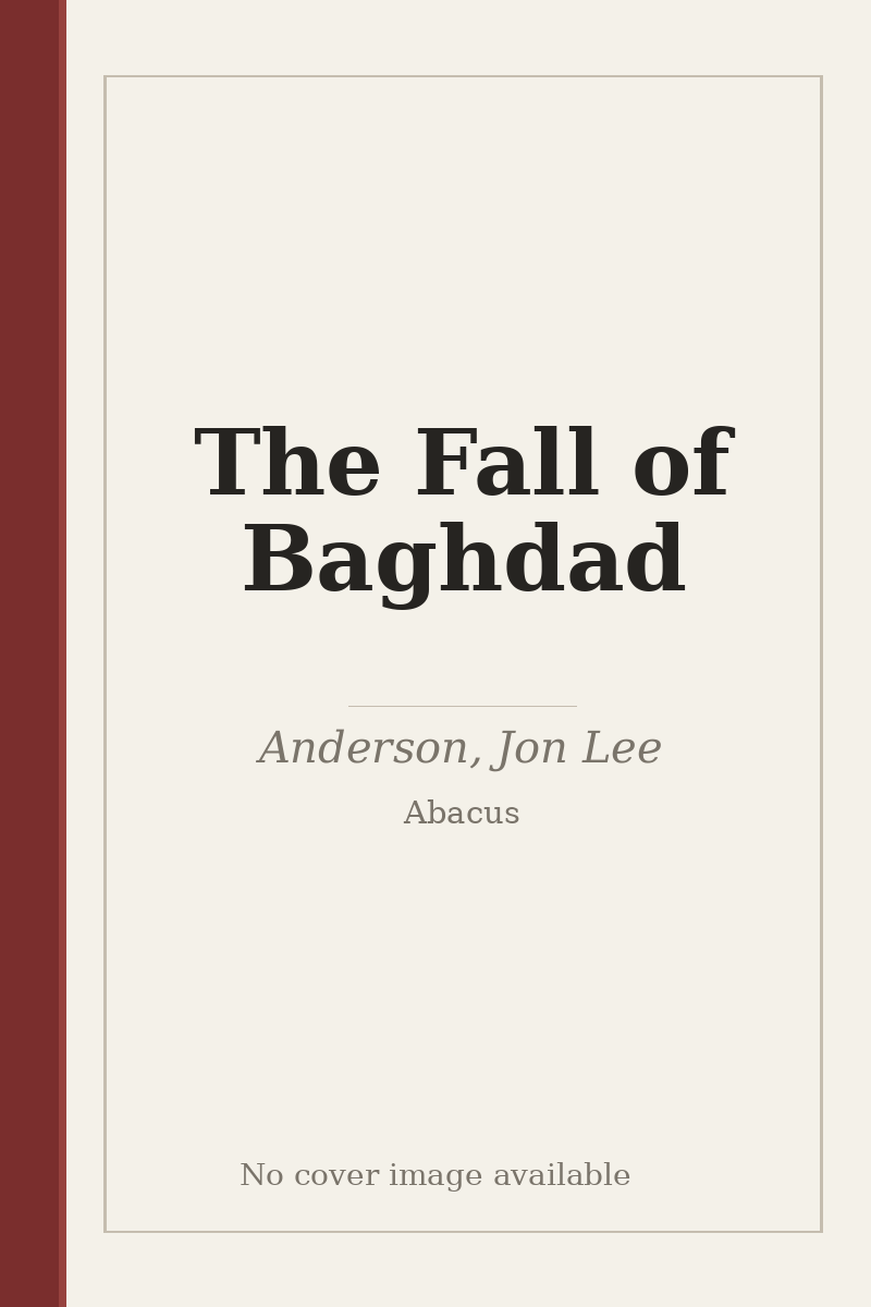 The Fall of Baghdad - no cover image available