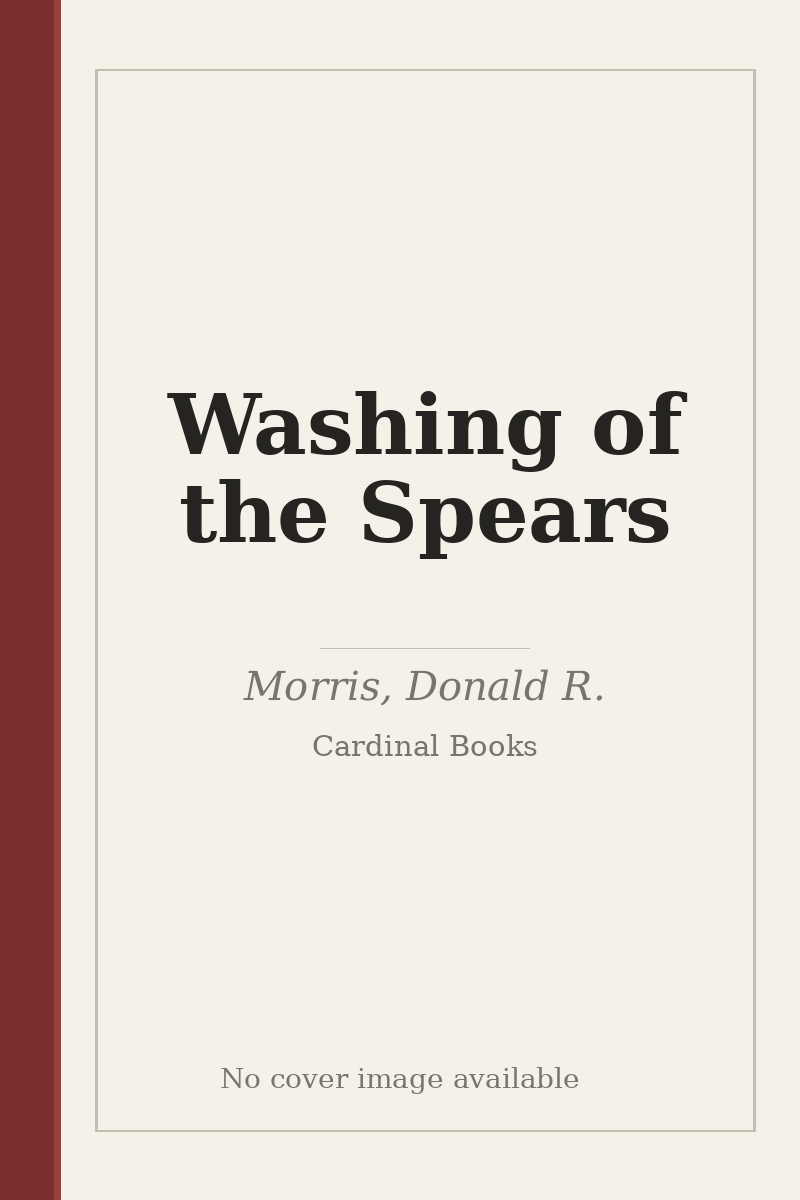 Washing of the Spears - no cover image available