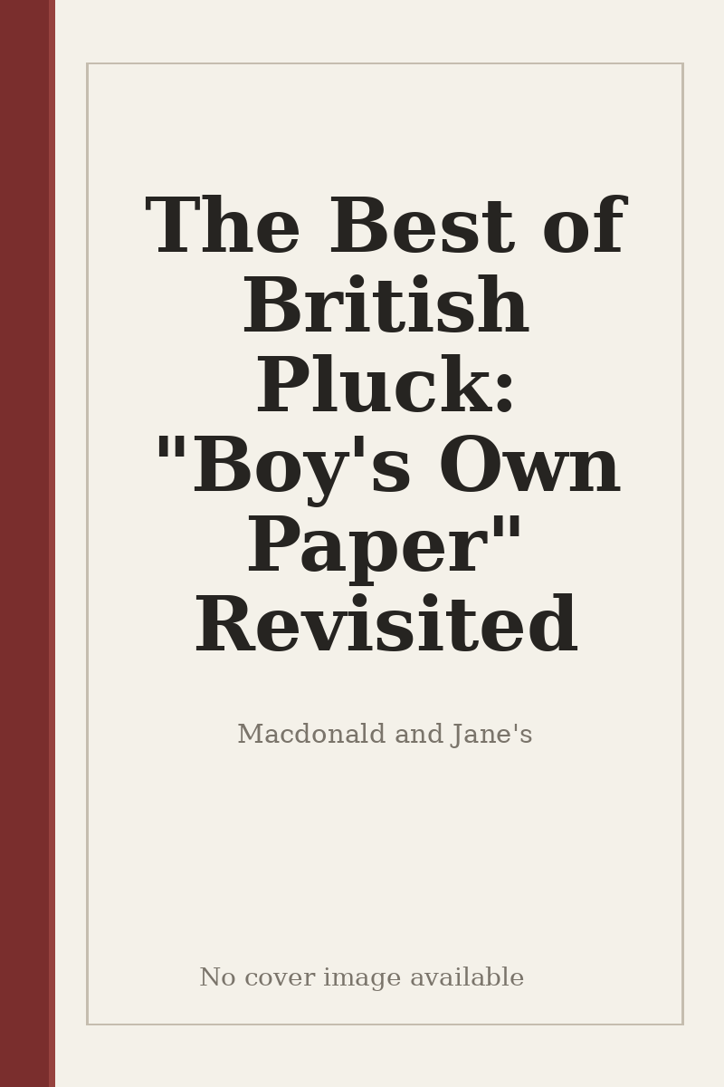 The Best of British Pluck: "Boy's Own Paper" Revisited - no cover image available