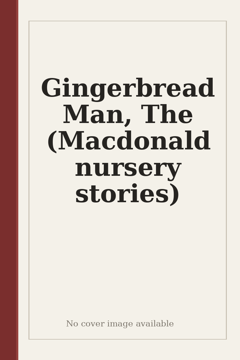 Gingerbread Man, The (Macdonald nursery stories) - no cover image available
