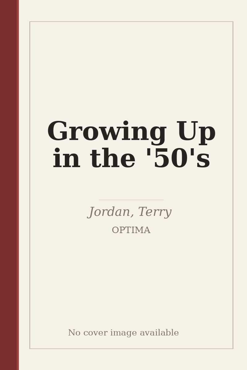 Growing Up in the '50's - no cover image available