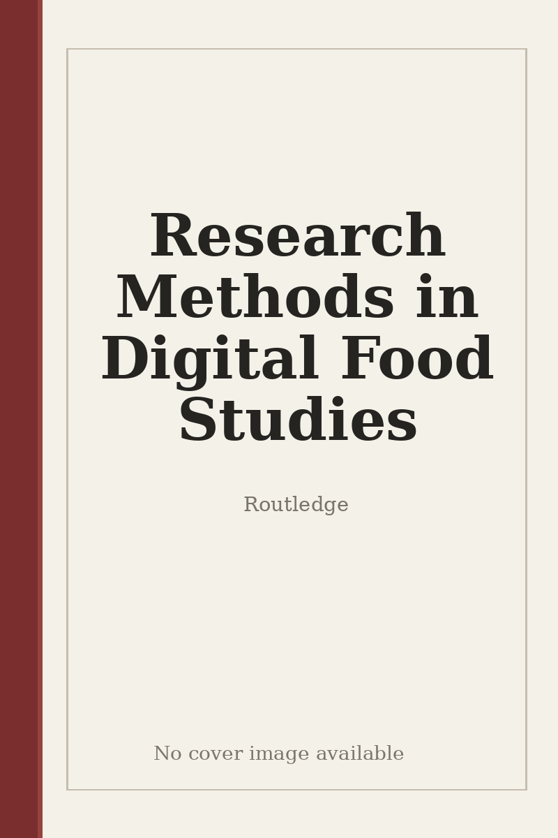 Research Methods in Digital Food Studies - no cover image available