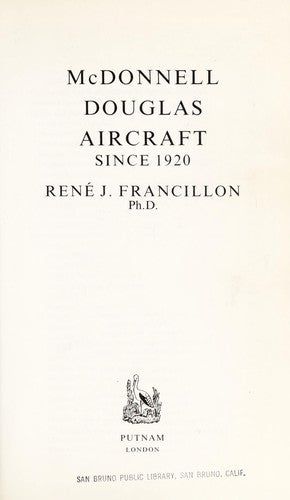 McDonnell Douglas Aircraft Since 1920